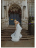 Spaghetti Straps Ivory Lace Tulle Graceful Wedding Dress
